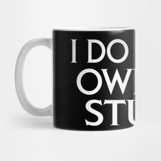 I Do My Own Stunts Novelty Action Snowboarding Gift Mug